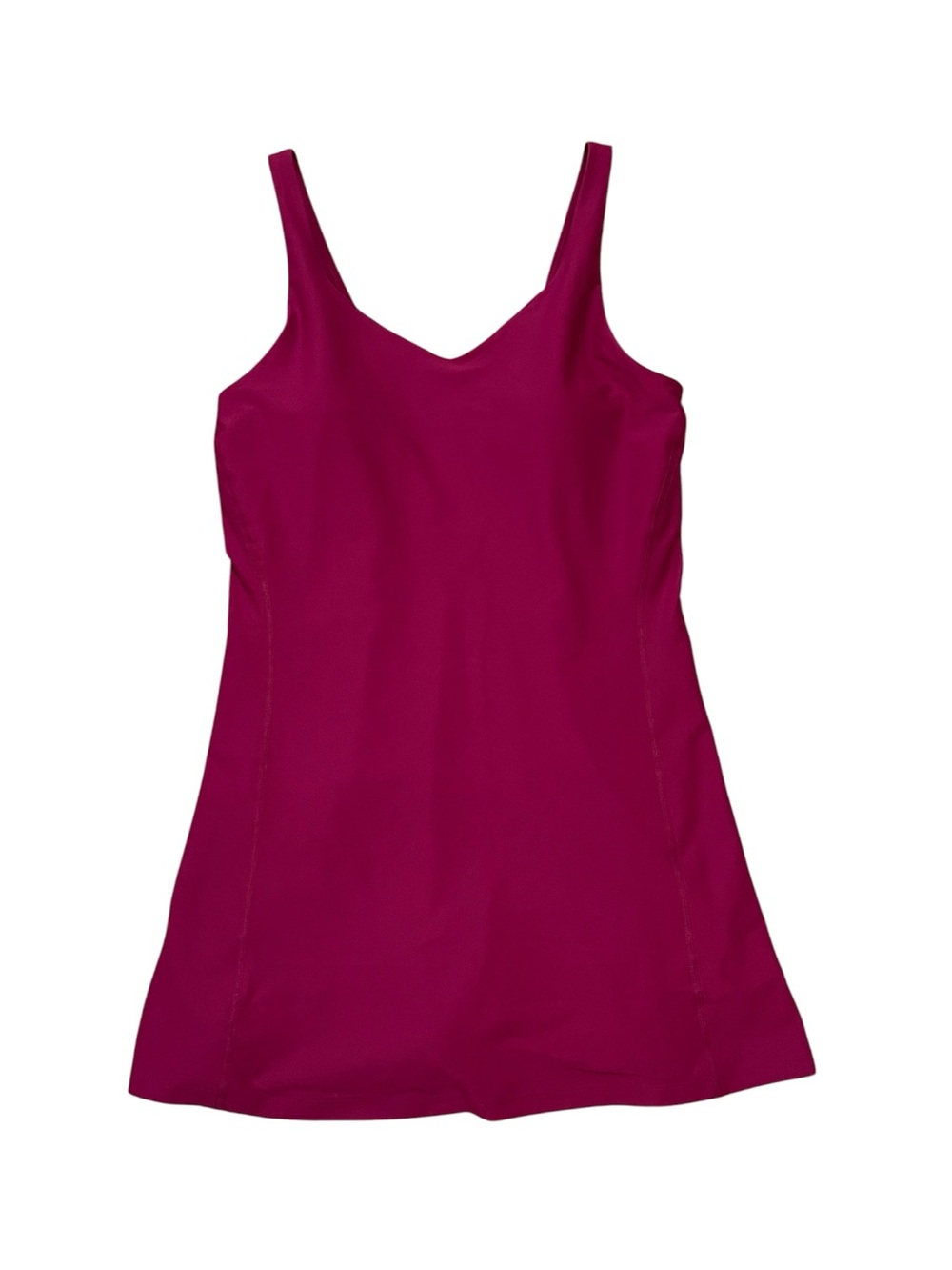 NWT OLD NAVY women’s POWER-SOFT ATHLETIC DRESS built in shorts magenta MEDIUM